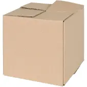 vidaXL Boîte pliante avec mémoire 50 pcs Marron 20 x 20 x 20 cm Carton