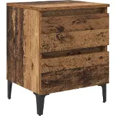 vidaXL Cabinet de chevet Bois ancien 40 x 35 x 50 cm Bois d'ingénierie