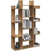 vidaXL Bibliothèque chêne artisanal 86x25,5x140 cm bois d'ingénierie