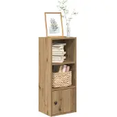 vidaXL Bibliothèque chêne artisanal 31x24x77 cm bois d'ingénierie