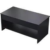 Happy Garden Table basse avec plateau relevable noire HEDDA