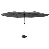 Happy Garden Parasol double 2,7x4,6m LINAI gris