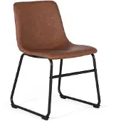 GINER Y COLOMER Lot de 4 chaises Zaroa avec revêtement en PU, 80 cm x 50 cm x 54 cm,
