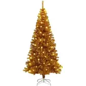vidaXL Arbre de Noël , couleur or, 180 cm, en PET