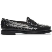Sebago pour femme. 78118KW Dan Studs Leather Loafers noir (40), Cuir, Plat, 1 à 3 cm, Aucun, Casuel, Fête, Classique