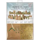 Graine Créative Kit pour faire son propre calendrier de l'Avent Village de Noël