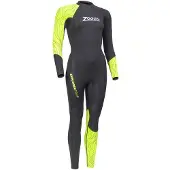 Zoggs Explorer Tour Woman Long Sleeve Neoprene Wetsuit Jaune XL Femme