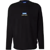 HUGO T-Shirt 'Nichaboso' turquoise / jaune clair / noir / blanc