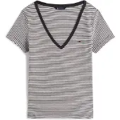 Tommy Hilfiger T-shirt 'ESSENTIAL' noir / blanc