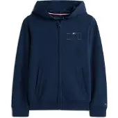 Tommy Hilfiger Veste de survêtement 'Icons' bleu marine / vert foncé / rouge / blanc