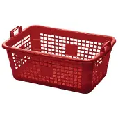 Lockweiler Corbeille L620xl425xH250mm 45 l polyéthylène rouge