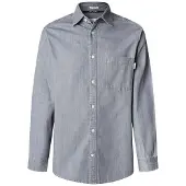 Pepe Jeans pour homme. PM3090018C0 Chemise slim classique grise (M), Casuel, Coton, Manche longue