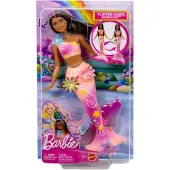 Barbie Poupée sirène avec fleurs épanouies, jeu sous-marin