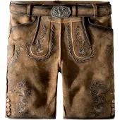 Stockerpoint - Pantalon en cuir avec ceinture pour homme, Thomas2