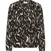 Kaffe Chemisier 'KADitte' beige clair / marron / noir