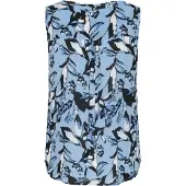Kaffe Chemisier 'KAAmber' bleu pastel / noir / blanc