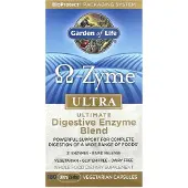 Garden of life , O-Zyme Ultra, Mélange Ultime d'Enzymes Digestives, 180 UltraZorbe Capsules Végétariennes