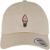 Mister tee Casquette 'Ice Cream' jaune clair / pierre / rose / noir