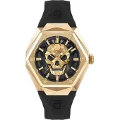 Philipp Plein Pwada0224 40mm 5atm Quartz Analogical Woman Watch Doré Femme