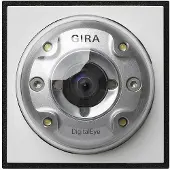 Gira Caméra couleur blanc pur - Système d'interphone Caméra couleur 126566