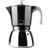 Ibili Elba Black Cafetière 3 tasses Argent Argent One Size