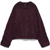 Vero Moda Pull VMNEWLINA  femmes - Rouge - EU XL