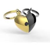 Metalmorphose Coeur de puzzle, Multicolore