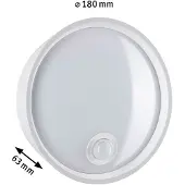 Paulmann LED Applique murale d'extérieur Platomo Détecteur de mouvement àcrépusculaire (IR) résistant à l'eau de mer