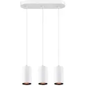 SLV ASTO TUBE, luminaire suspendu, GU10, longueur de suspension 250 cm, 3x max. 10 W, blanc