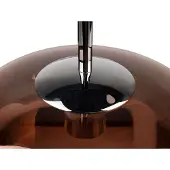 SLV Lampe à suspension en verre Pantilo Ø 29cm - cuivre rouge