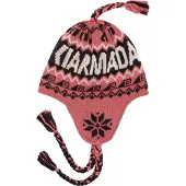 Armada Peruvian Ear Flap Beanie Rose