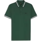 BOSS pour homme. 50469055 Polo Paddy vert foncé (S), Casuel, Coton, Manche courte