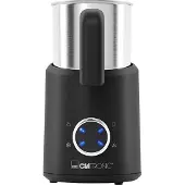 Clatronic 264011 Mousseur à lait MS 3812, acier inoxydable / noir