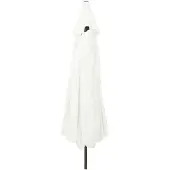 vidaXL Parasol de jardin sable 394 x 394 x 248 cm polyester et acier