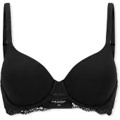 Schiesser Soutien-gorge ' Unique Cotton ' noir