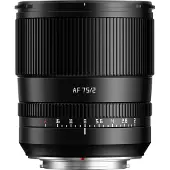 TTArtisan AF 75mm f/2.0 Fuji X-Mount Black (Fujifilm X, APS-C / DX, Plein format), Objectif, Noir
