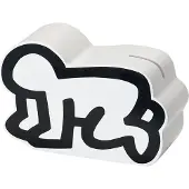 Vilac Tirelire - - Keith Haring - Bois massif - Blanc et noir - Mixte