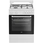 Beko Cuisinière mixte 60 cm 3+1 four électrique - FBS63121WD