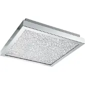 Eglo 32025 Plafonnier à LED 320X320 CHROME/CLAR'CARDITO' CARDITO