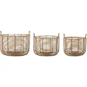 Bloomingville Paniers Mekkel set de 3 pièces