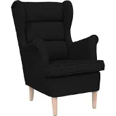 vidaXL Fauteuil noir 74x84x100 cm tissu