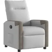 vidaXL Fauteuil relax gris nuageux Tissu