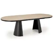 Halmar Table extensible GIACOMO naturel / noir