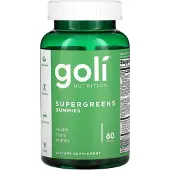 Goli Nutrition , Gommes Super Verts, 60 Gommes