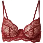 Hunkemoller Soutien-gorge 'ISABELLE' rouge carmin
