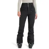 Roxy - Pantalon de ski taille haute - Rising High Pant True Black pour Femme - Taille L - Noir
