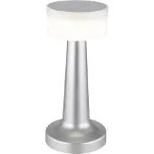 Globo Lampe de table sans fil avec batterie Touch Dimmer Lampe de table à intensité variable Argent 58447N