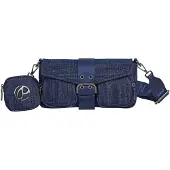 Pepe Jeans pour femme. PL0300063 Sac à bandoulière bleu Giselda (OSFA), Casuel, Coton