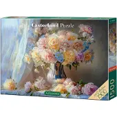 Castorland Puzzle Art Collection - Pastel Peonies - 1500 pièces