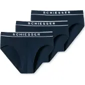 Schiesser Slip marine / blanc